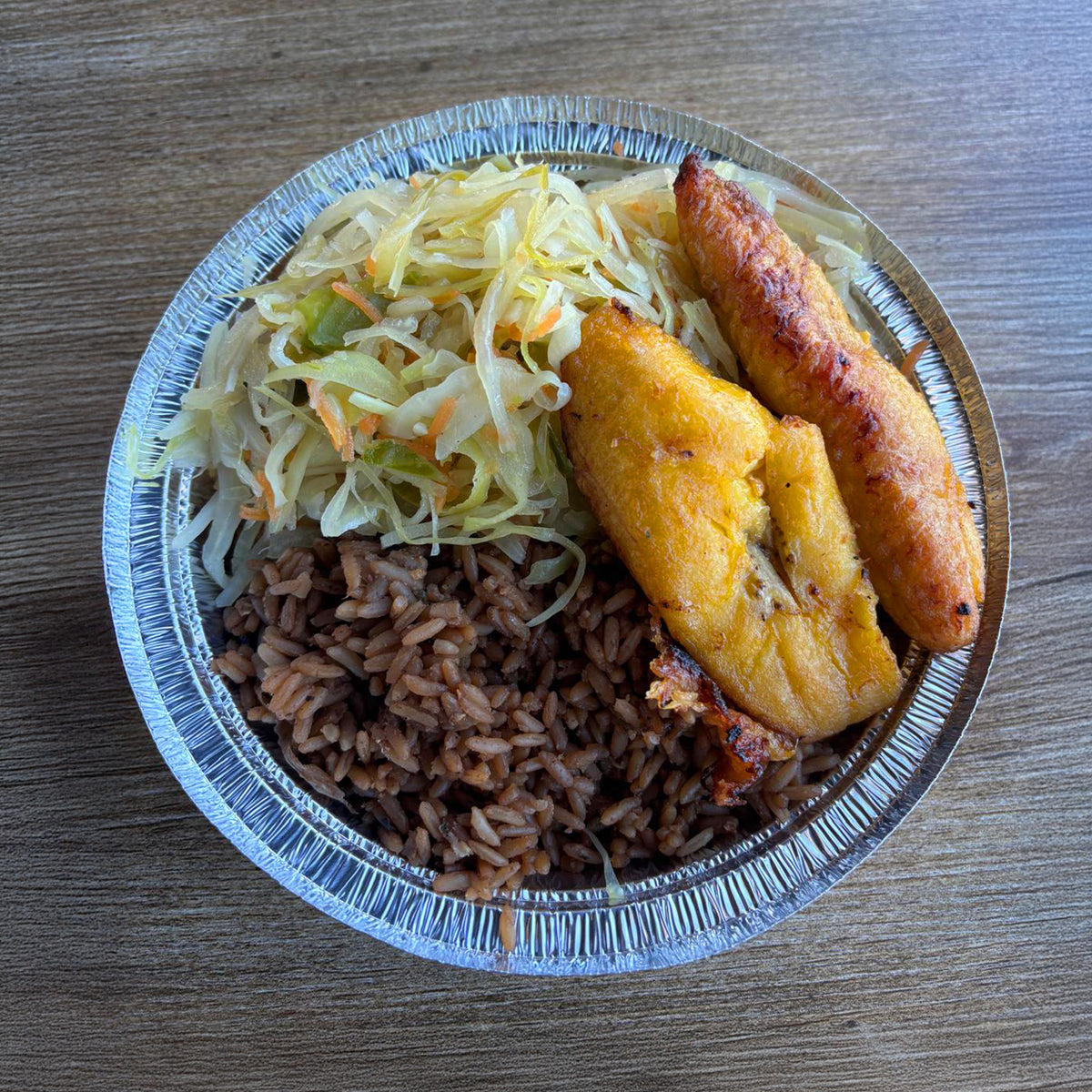 Rice Peas Cabbage Nyam Sum
